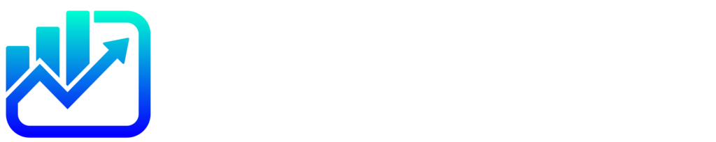 The Hustletrack Logo in white with a transparent background.